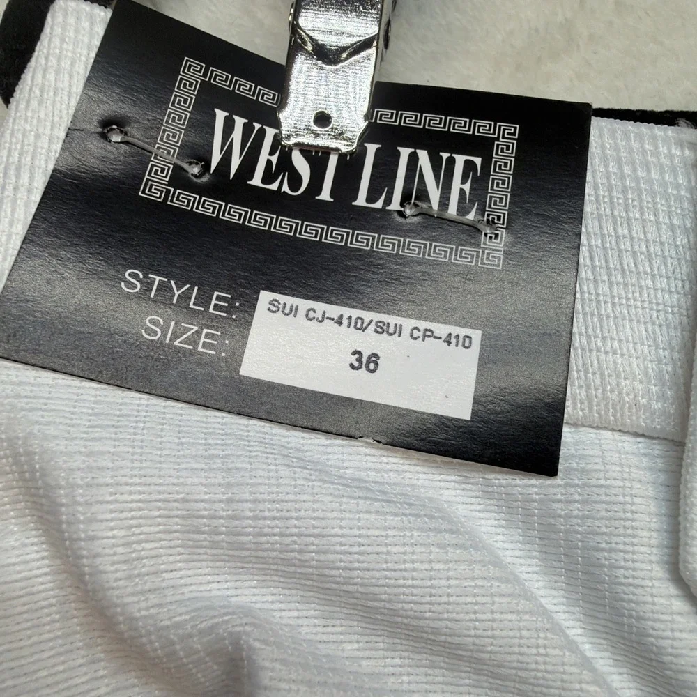 White Western Suit Mens Wedding Jacket‎ Pants Set 44R 36 Rockabilly Vintage